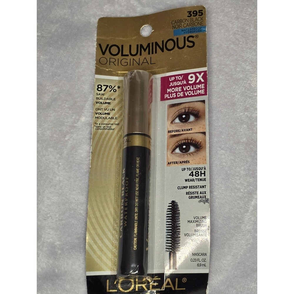 L’Oréal Voluminous Mascara 395 Carbon Black Waterproof – New Sealed